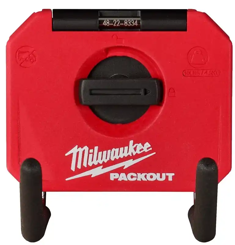 Milwaukee Packout Small Black/Red Plastic 4 In. L Straight Hook 1 Pk