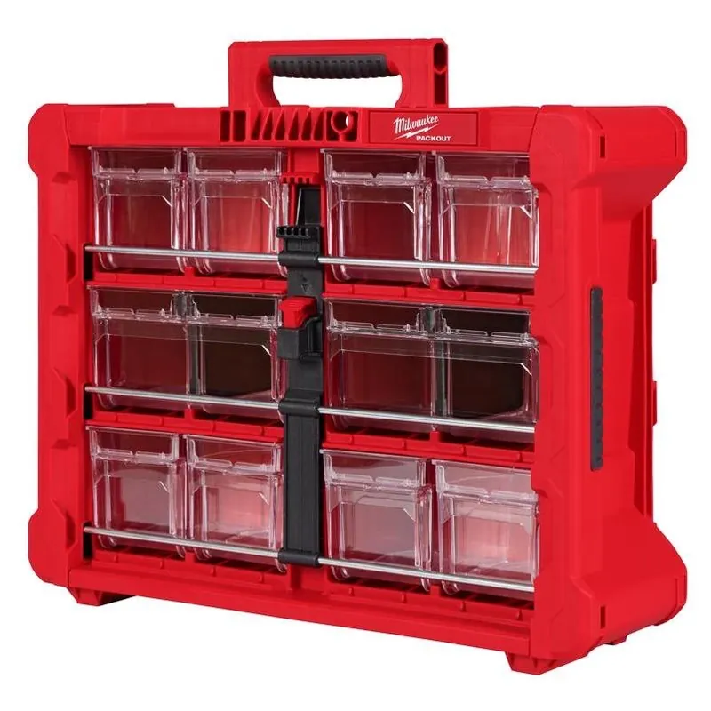 Milwaukee Packout Red Modular Storage Box – 19.7" X 15.2" X 6.7" Stackable Tool Organizer