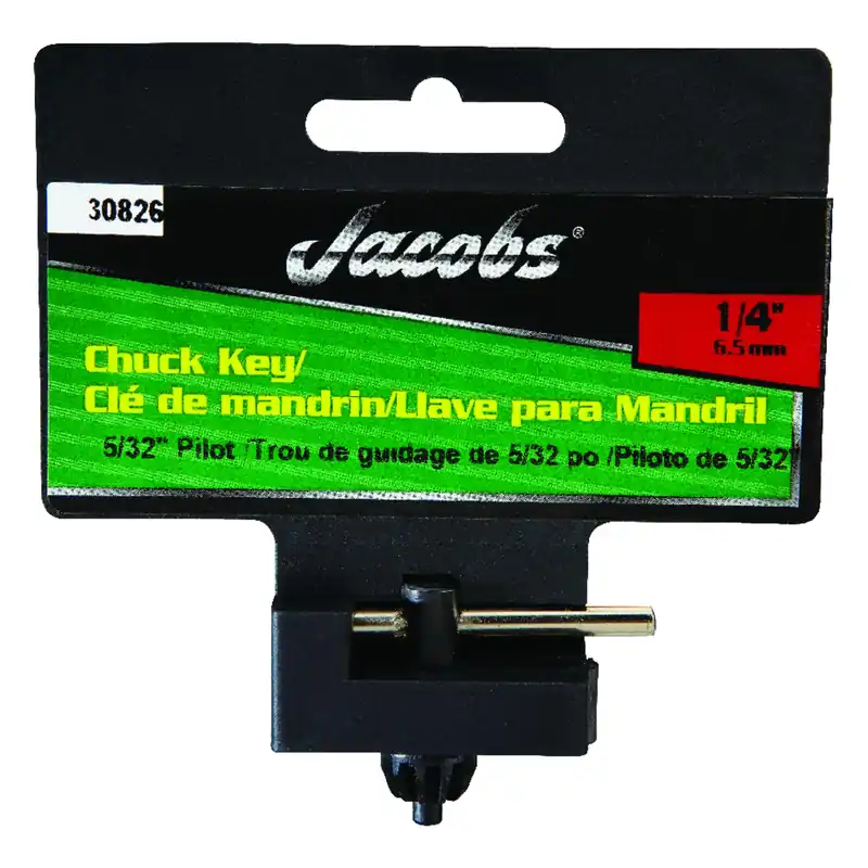 Chuck Key, 5/32 In. Pilot Shank, 1/4 In.