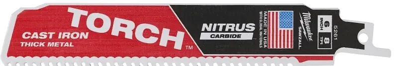 The Torch 6 In. 7 Tpi Nitrus Carbide Reciprocating Saw Blade For Cast Iron
