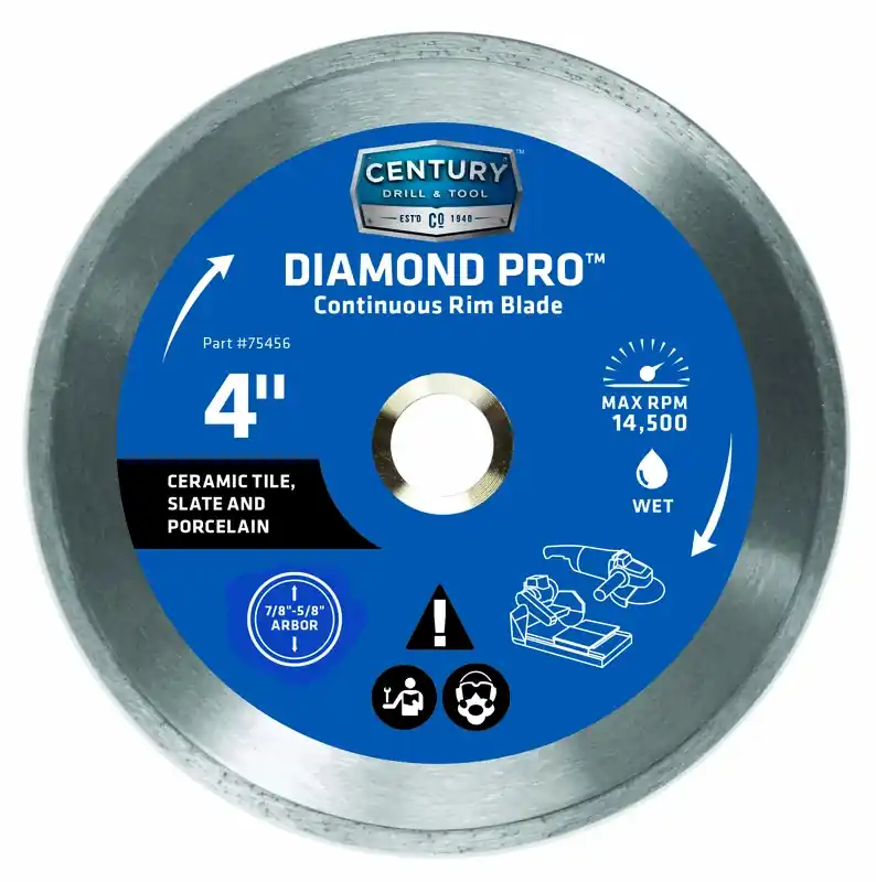4 In. Diamond Pro Continuous Rim Saw Blade - Model 75456
