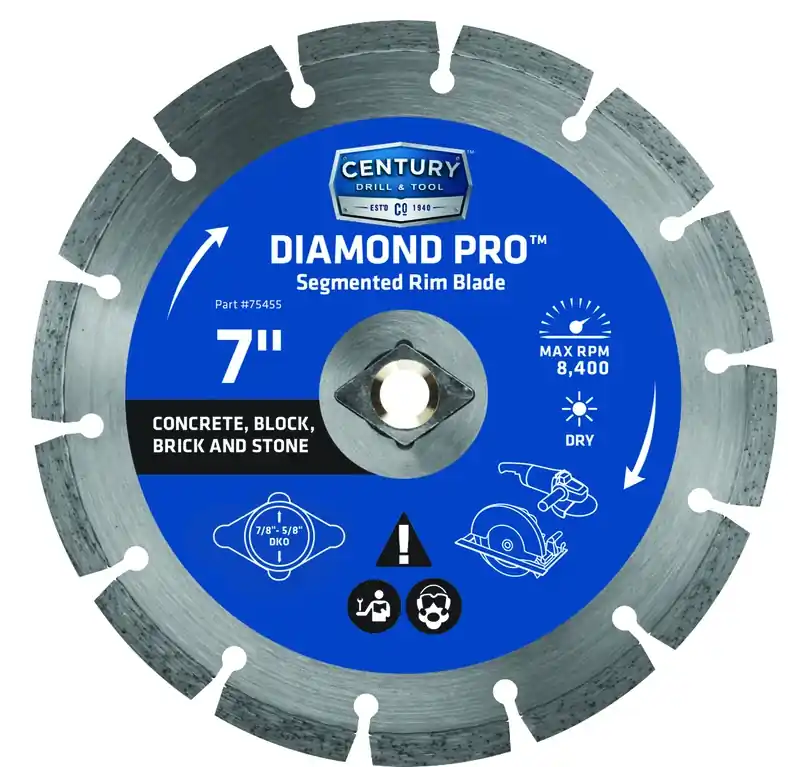 Diamond Pro 7 In. Segmented Rim Diamond Saw Blade 5/8 In. Arbor