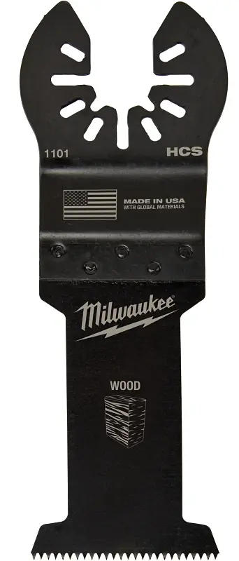Milwaukee Universal Fit Open-Lok 1-3/8 In. W High Carbon Steel Multi-Tool Oscillating Blade Wood 1 P