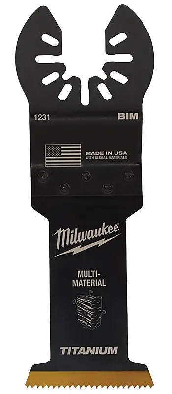 Milwaukee Universal Fit Open-Lok 1-3/8 In. W Bi-Metal Multi-Tool Oscillating Blade Multi-Material 3