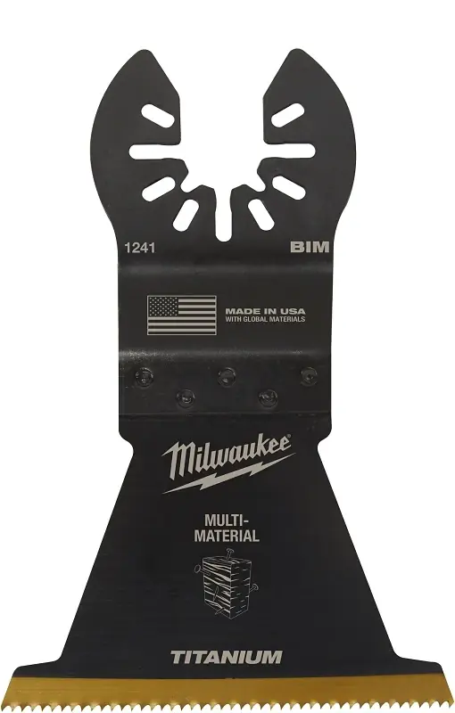 Milwaukee Universal Fit Open-Lok 2-1/2 In. W Bi-Metal Multi-Tool Oscillating Blade Multi-Material 1