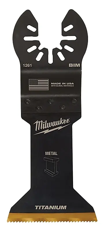 Milwaukee Universal Fit Open-Lok 1-3/4 In. W Bi-Metal Multi-Tool Oscillating Blade Multi-Material 10