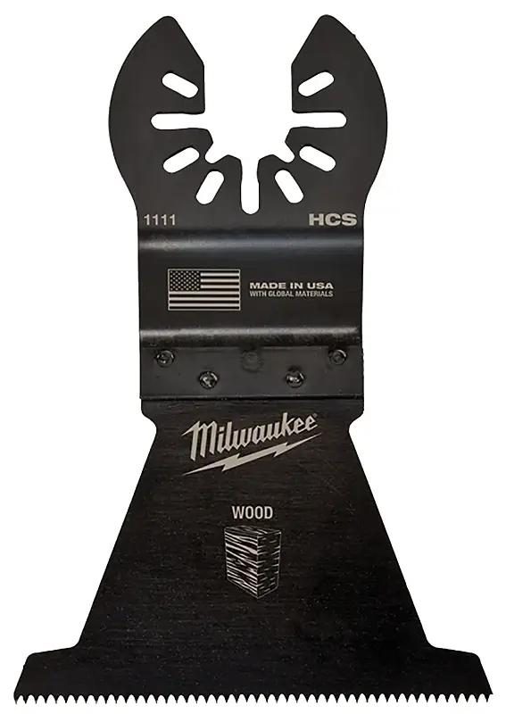 Milwaukee Universal Fit Open-Lok 3.68 In. L X 2-1/2 In. W High Carbon Steel Multi-Tool Oscillating B