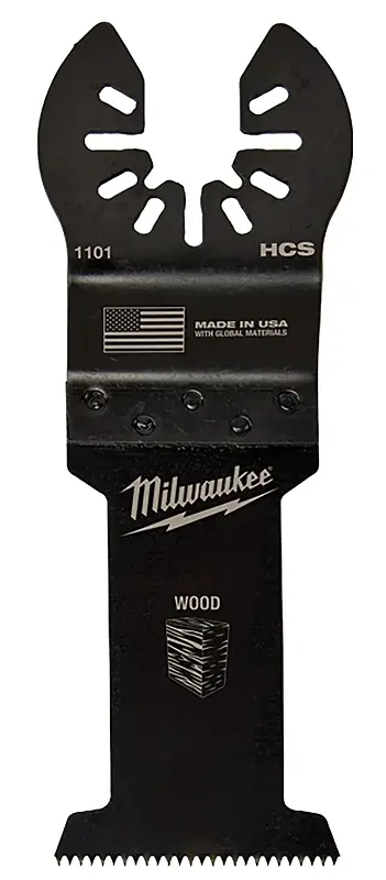 Milwaukee Universal Fit Open-Lok 1-3/8 In. L X 1-3/8 In. W High Carbon Steel Multi-Tool Oscillating