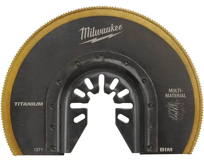 Milwaukee Universal Fit Open-Lok 2.61 In. L X 3-1/2 In. W Titanium Bi-Metal Segment Blade Multi-Mate