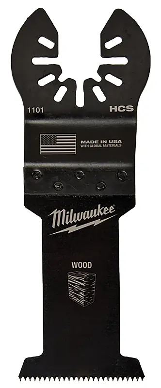 Milwaukee Universal Fit Open-Lok 4.06 In. L X 1-3/8 In. W High Carbon Steel Multi-Tool Oscillating B
