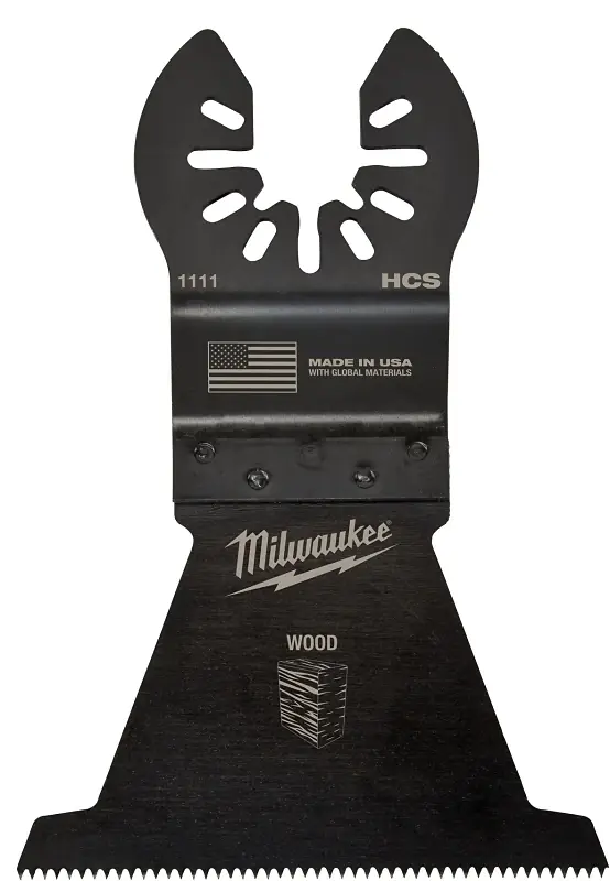 Milwaukee Universal Fit Open-Lok 2-1/2 In. L X 2-1/2 In. W High Carbon Steel Multi-Tool Oscillating