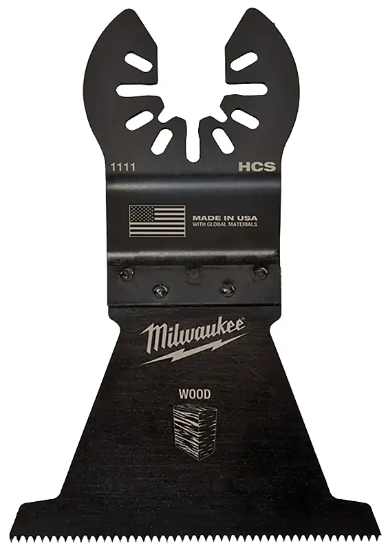 Milwaukee Universal Fit Open-Lok 2-1/2 In. L X 2-1/2 In. W High Carbon Steel Multi-Tool Oscillating