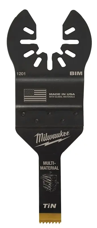 Milwaukee Universal Fit Open-Lok 3/8 In. W Bi-Metal Multi-Tool Oscillating Blade Multi-Material 1 Pk