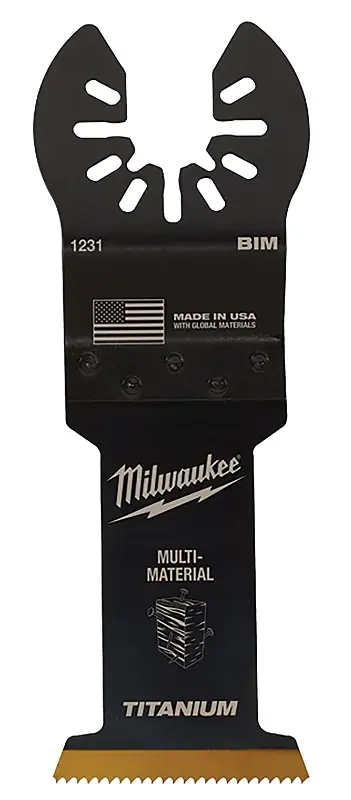 Milwaukee Universal Fit Open-Lok 2-1/2 In. W Bi-Metal Multi-Tool Oscillating Blade Multi-Material 10