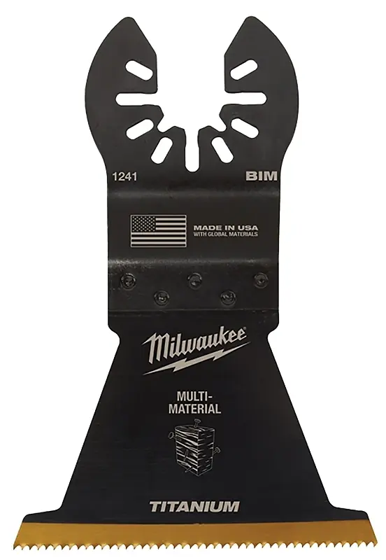 Milwaukee Universal Fit Open-Lok 2-1/2 In. W Bi-Metal Multi-Tool Oscillating Blade Multi-Material 10