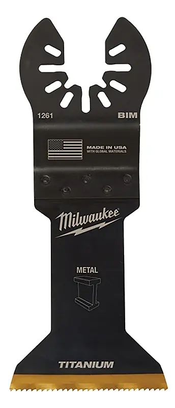 Milwaukee Universal Fit Open-Lok 4.22 In. L X 1-3/4 In. W Bi-Metal Multi-Tool Oscillating Blade Mult