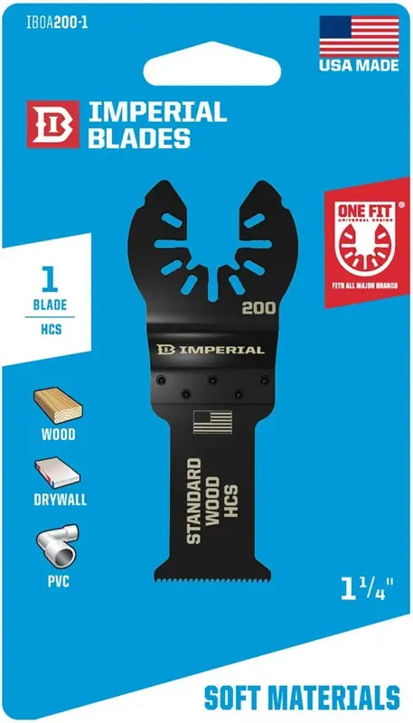 Imperial Blades One Fit 1-3/8 In. L High Carbon Steel Speartooth Fast Wood Saw Blades 1 Pk