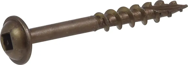 8 X 1-1/2-in Black Round Washer-head Wood Screws - 100 Count