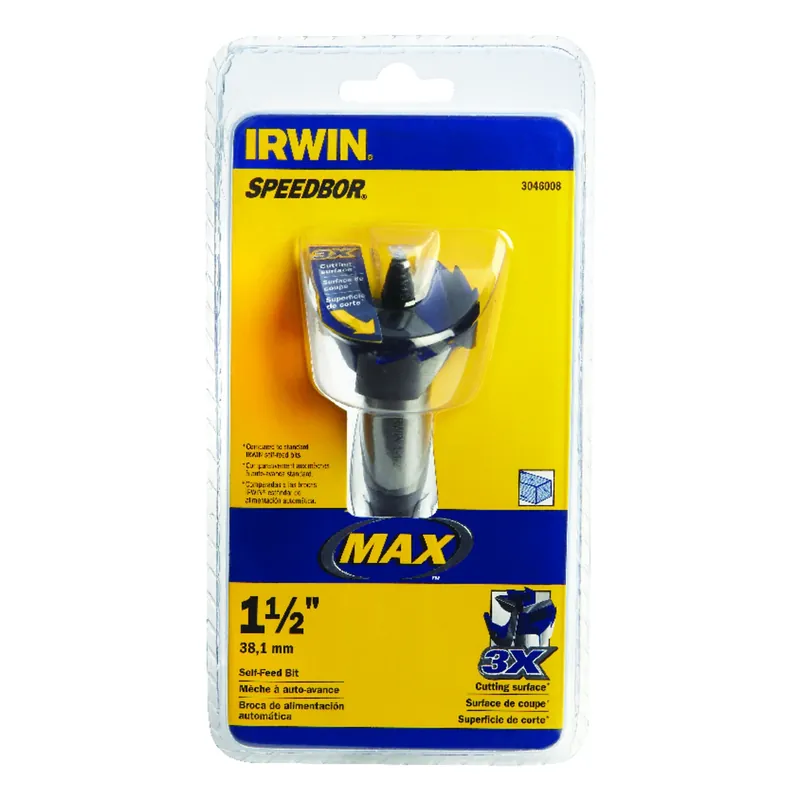 Speedbor Max Self-Feed Wood Drill Bit, 1-1/2 In.