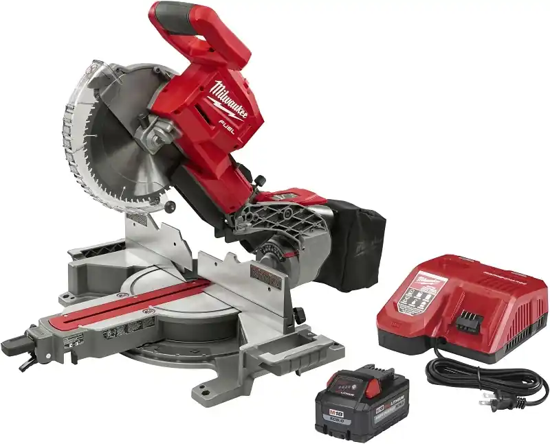 M18 Fuel 10 In. Dual Bevel Sliding Compound Cordless Miter Saw Kit With 8.0 Ah Battery