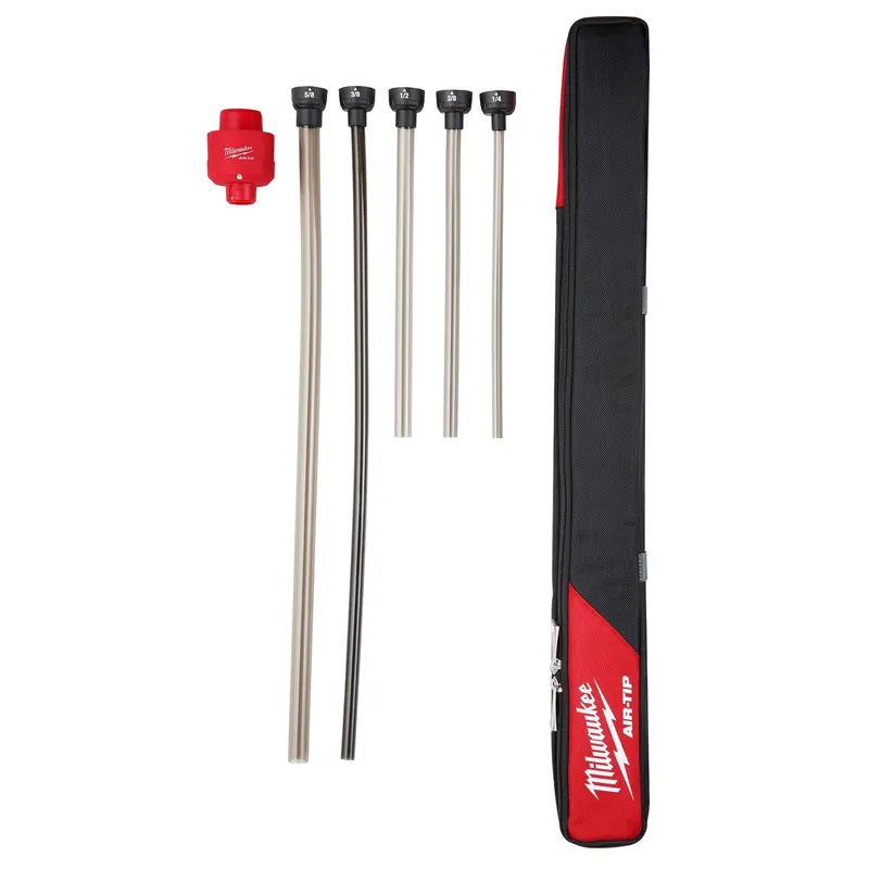 Air-tip Long Reach Flexible Micro Vacuum Hose Set 1-1/4 In. - 2-1/2 In. (7-piece)