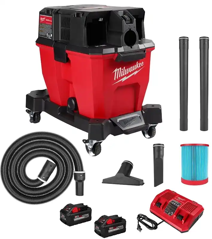 M18 Fuel 9 Gallon 4.25 Peak Hp Cordless Wet/dry Vacuum Kit With Batteries