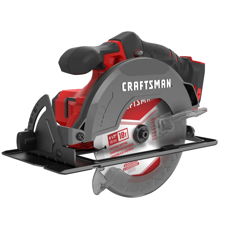 V20 6-1/2 In. Cordless Circular Saw Tool Only - High Performance 4000 Rpm