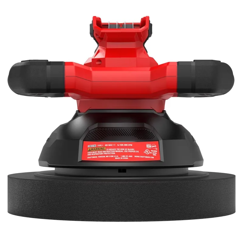 Craftsman V20 Cordless 10 Inch Polisher With Variable Speed And Over-molded Grips