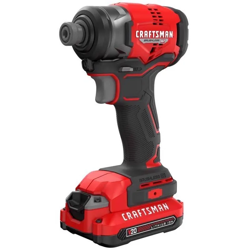 Craftsman V20 1/4" Brushless Cordless Impact Driver Kit – 1500 In‑lb Torque