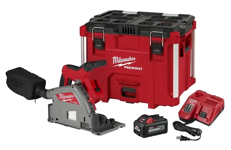 M18 Fuel Brushless 6-1/2 In. Cordless Plunge Track Saw Kit With Battery & Charger