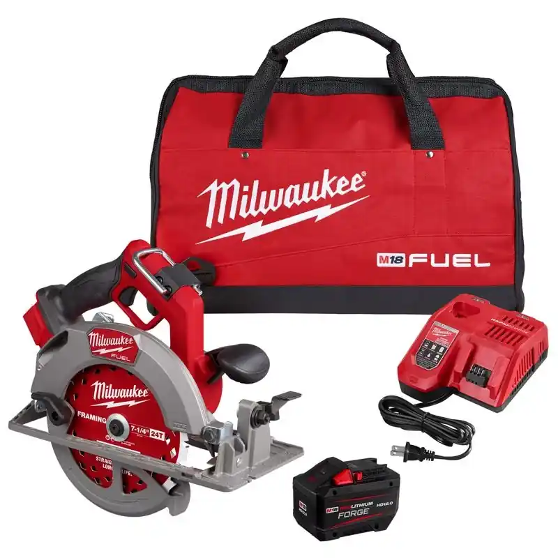 Milwaukee M18 Fuel 7-1/4 Inch Cordless Circular Saw Kit With 12.0 Ah Battery And Charger