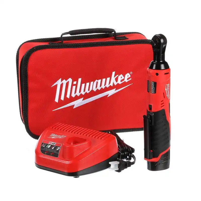 2457-21 M12 12v Cordless 3/8 In. Ratchet Kit With Battery And Charger