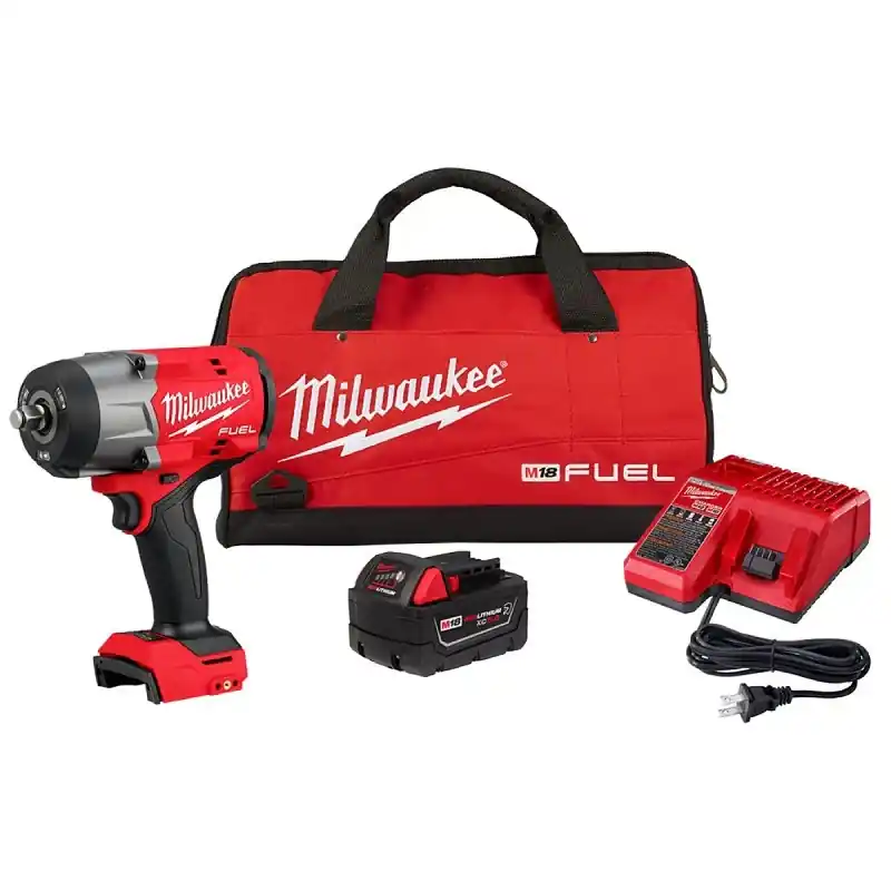 M18 Fuel Brushless 1/2 In. High Torque Cordless Impact Wrench Kit With Battery & Charger