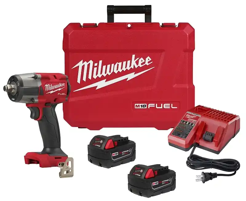 M18 Fuel 1/2 In. Mid-torque Cordless Impact Wrench Kit With Batteries & Charger