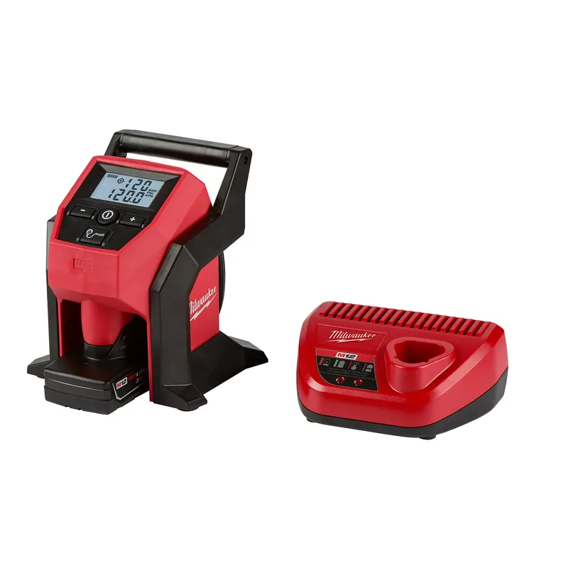 M12 12-volt Lithium-ion 120 Psi Compact Cordless Inflator Kit With Battery