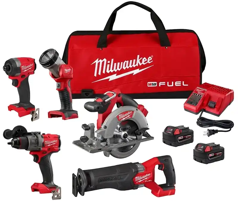 M18 Fuel 18v Lithium-ion Brushless 5 Tool Combo Kit With Batteries And Charger
