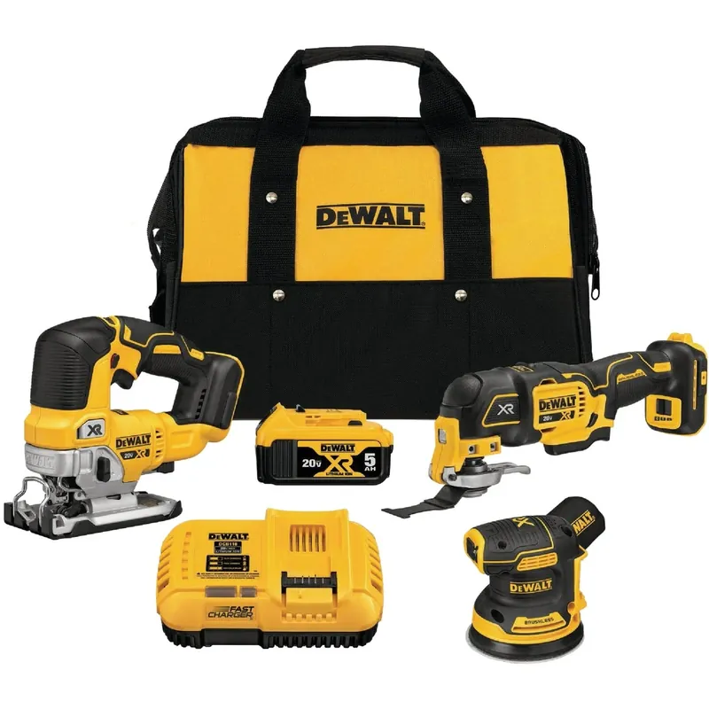 20v Max Xr 3-tool Brushless Cordless Woodworking Combo Kit With Battery & Charger