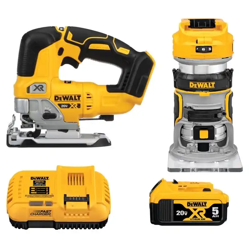 20v Max Xr Cordless Brushless 2 Tool Combo Kit With Battery And Charger