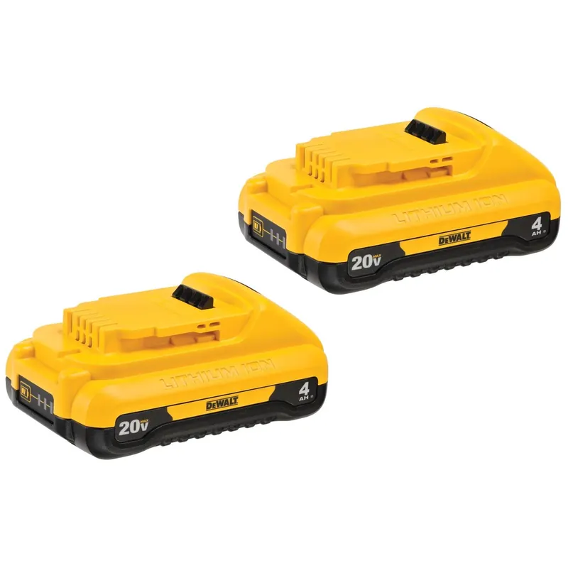 DeWalt 20V MAX DCB240-2 4 Ah Lithium-Ion Compact Battery Combo Pack 2 Pc