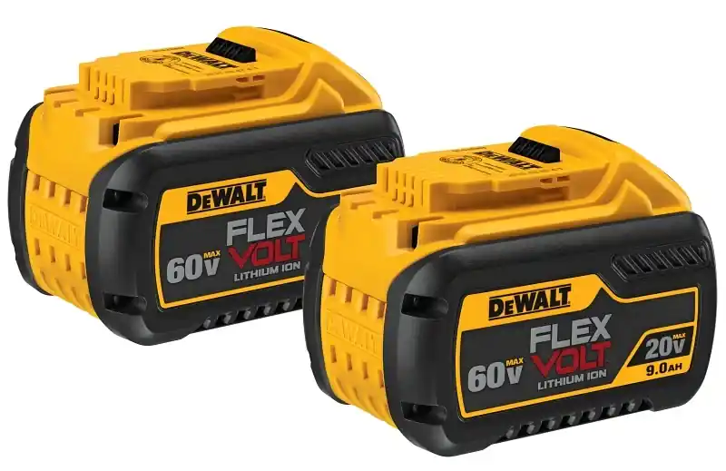 DeWalt 20V-60V MAX Flexvolt 9 Ah Lithium-Ion 9Ah 20V / 3Ah 60V Battery Combo Pack 2 Pc