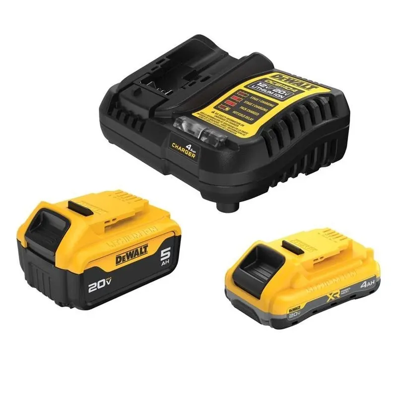 DeWalt 20V MAX Lithium‑Ion 2‑Battery & Charger Starter Kit – Power Your Tools