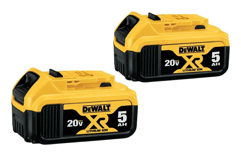 DeWalt 20V MAX DCB205-2 5 Ah Lithium-Ion Battery Combo Pack 2 Pc
