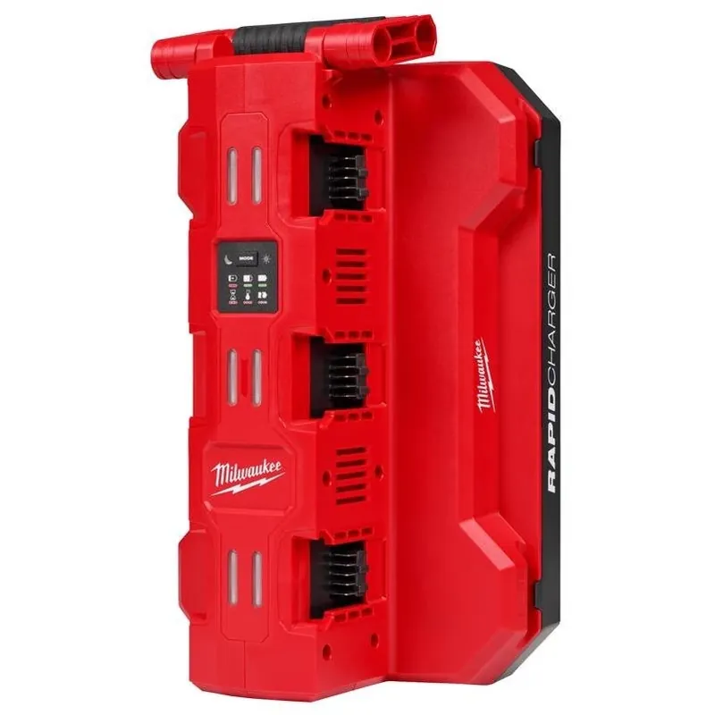Milwaukee M18 120V Six‑Bay Daisy‑Chain Rapid Charger – 1 Pack