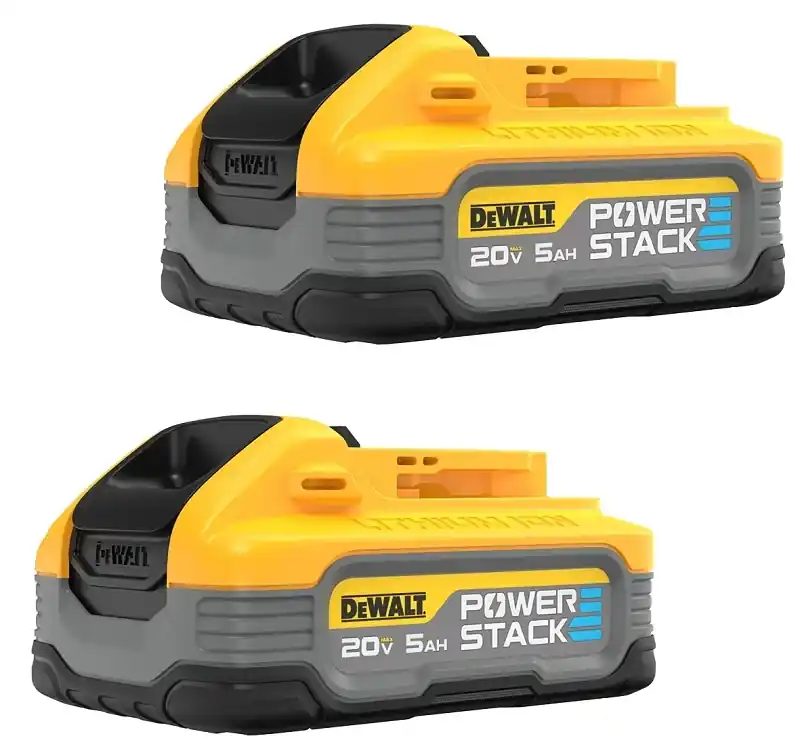 DeWalt 20V MAX XR POWERSTACK DCBP520-2 5 Ah Lithium-Ion Battery 2 Pc