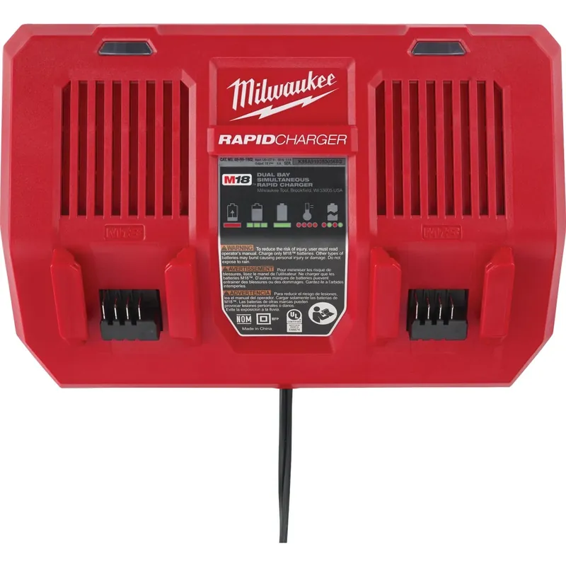 M18 18 Volt Lithium-ion Dual Bay Simultaneous Rapid Battery Charger
