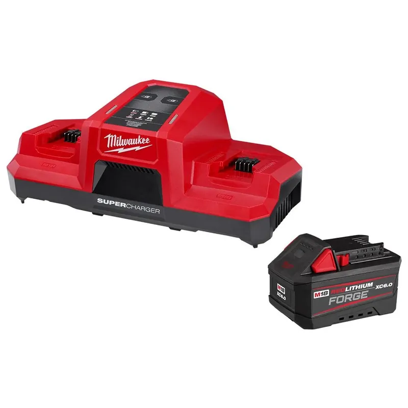 M18 Forge 6 Ah Lithium-ion Battery And Charger Starter Kit 2 Pieces