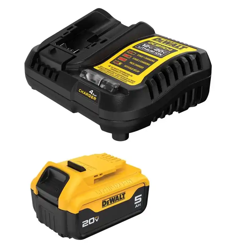 Dewalt 20v Max Lithium-ion 5.0 Ah Battery Pack And Charger Kit Dcb205c