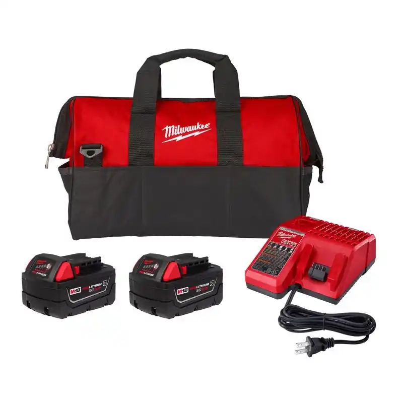 M18 Lithium-ion Battery And Charger Starter Kit 4 Pieces 18 Volts