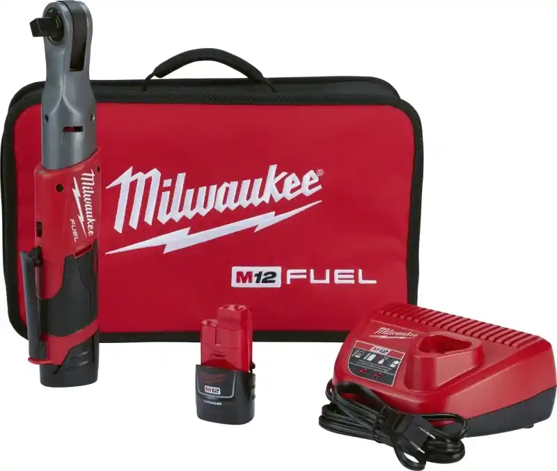 M12 Fuel 12-volt Lithium-ion Brushless Cordless 1/2 In. Ratchet Kit With Batteries