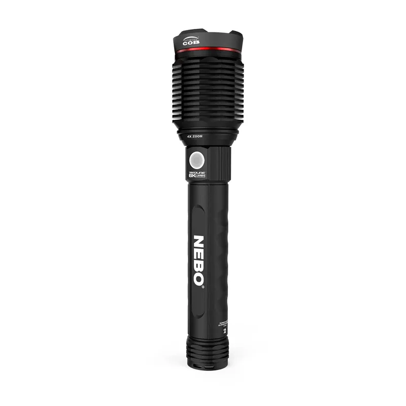 Redline 6K Flashlight, 4 Light Modes, 6,000 Lumens, 4x Adjustable Zoom